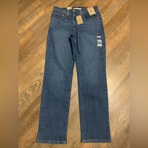 NEW Levi's Womens 724 High Rise Slim Straight Denim Stretch Jeans 10 Short 30X30